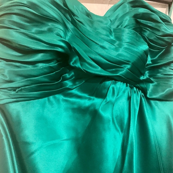 Green Strapless Formal Dress - Picture 3 of 4